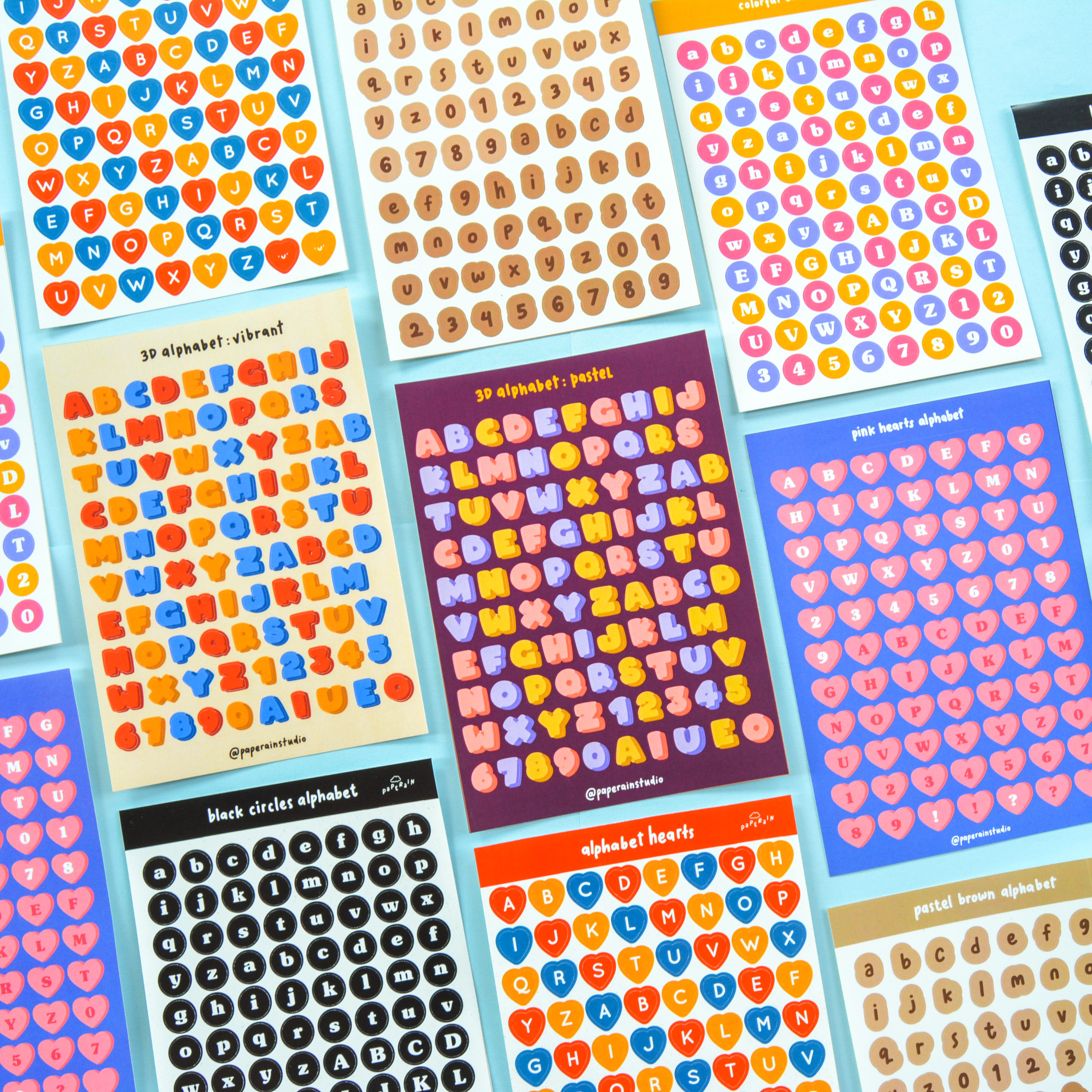 Paperain Studio Alphabet Stickers