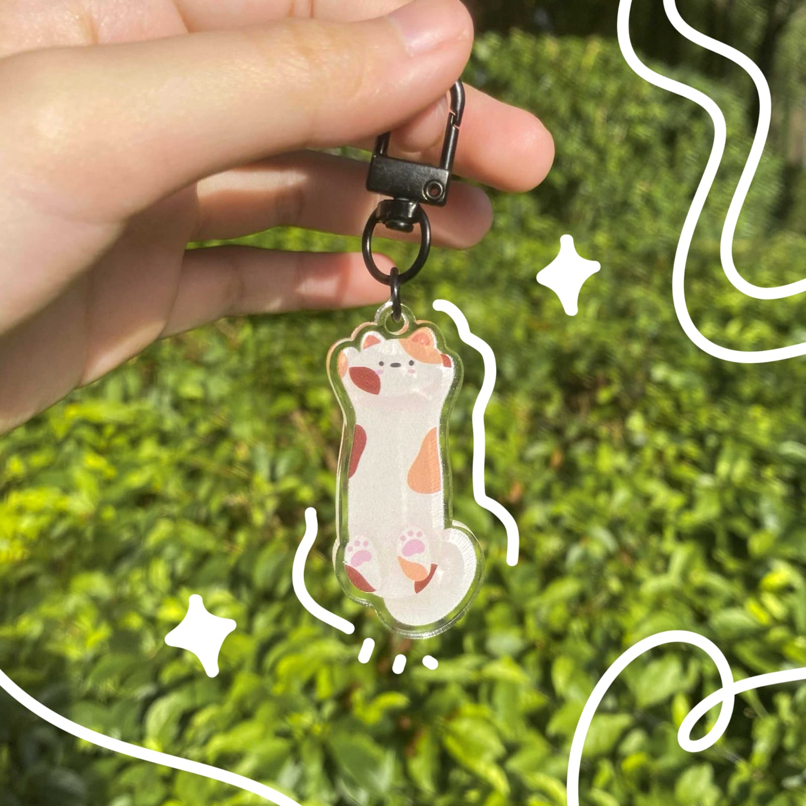 cat keychain