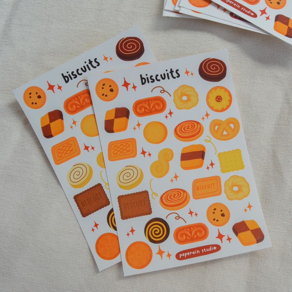 biscuits sticker sheet