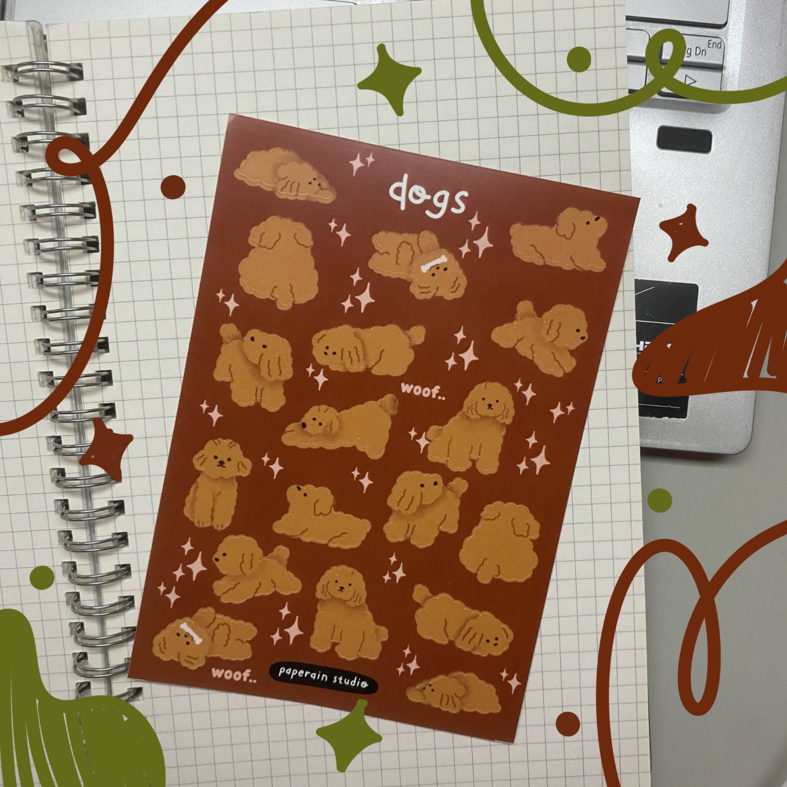 dogs sticker sheet