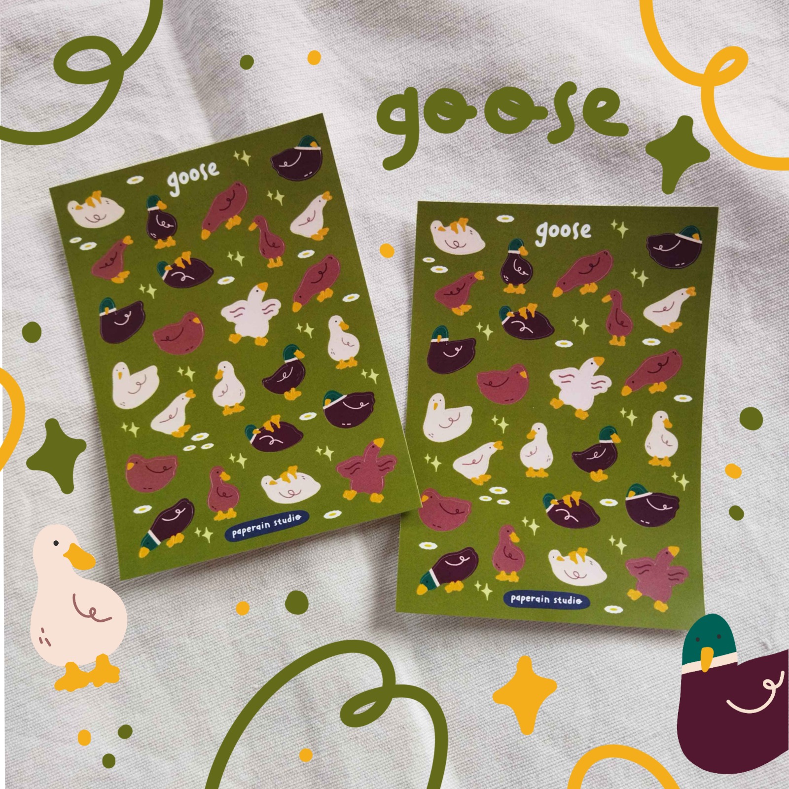 goose sticker sheet